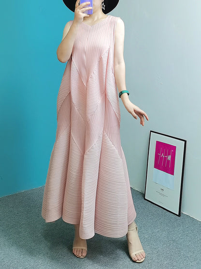 Pleated Mermaid Long Dress