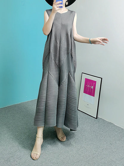 Pleated Mermaid Long Dress