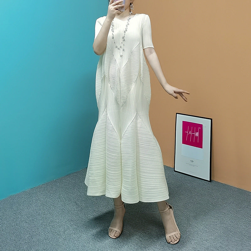 Pleated Mermaid Long Dress