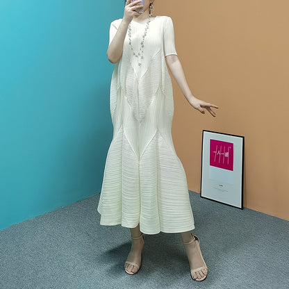 Pleated Mermaid Long Dress
