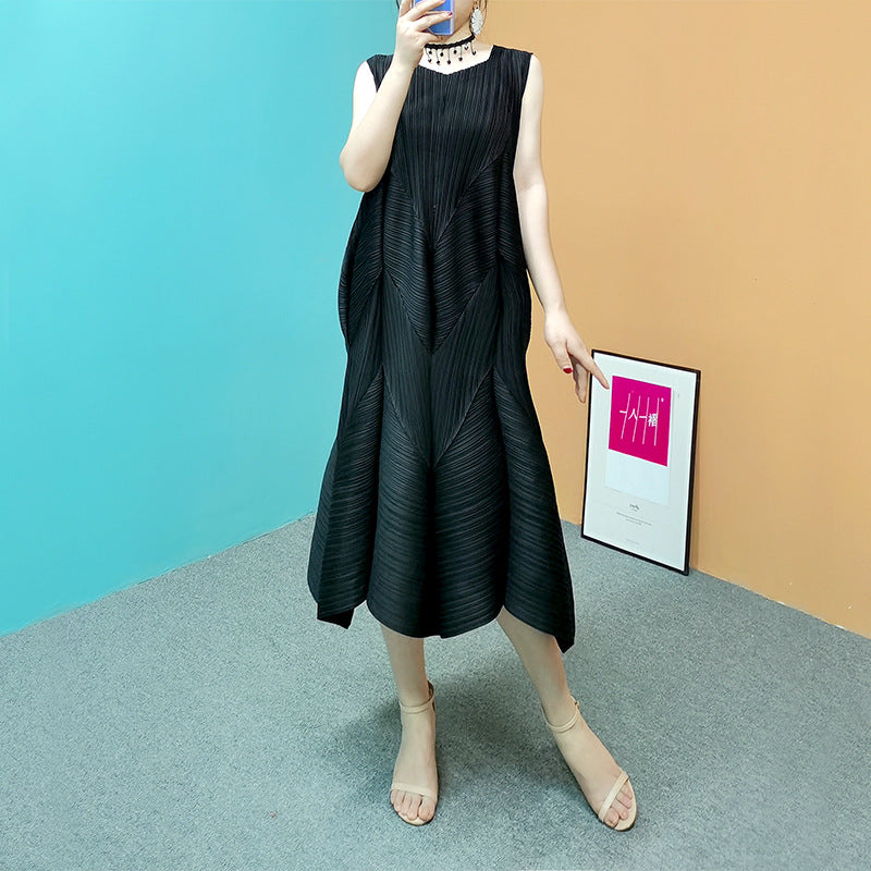 Pleated Mermaid Long Dress