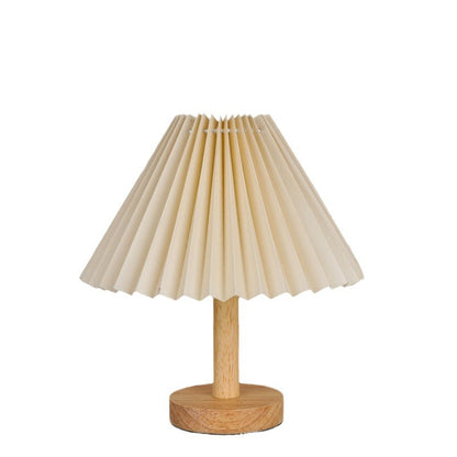 Pleated remote-controlled night light