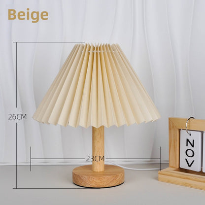 Pleated remote-controlled night light