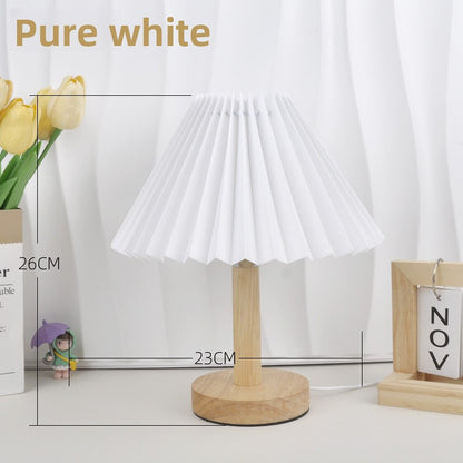 Pleated remote-controlled night light