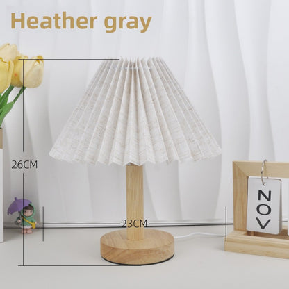 Pleated remote-controlled night light