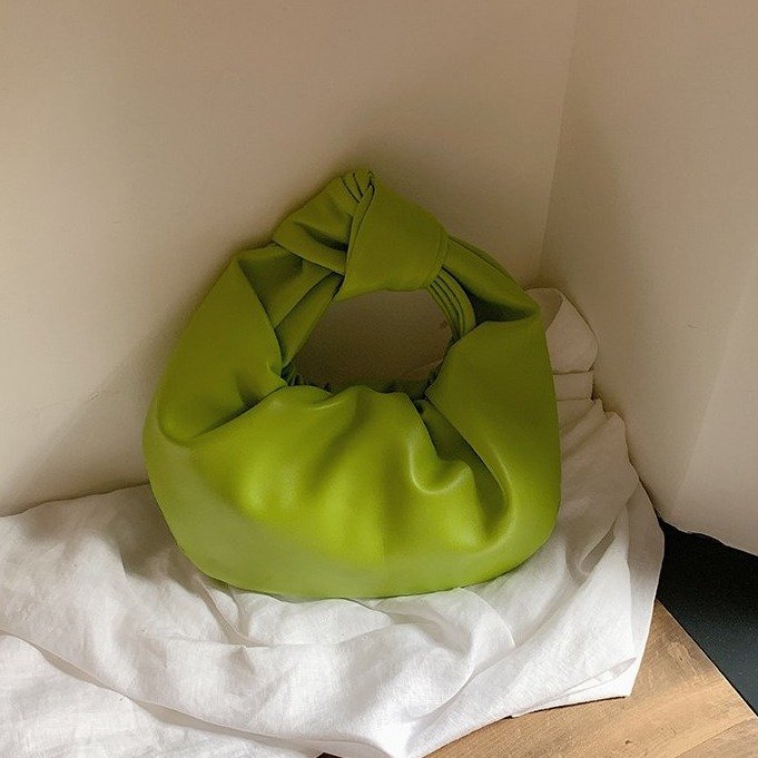 Pleated Round Handbag