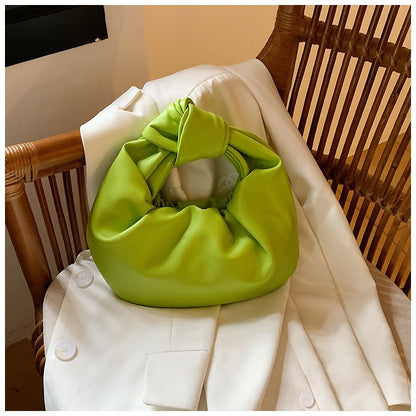 Pleated Round Handbag