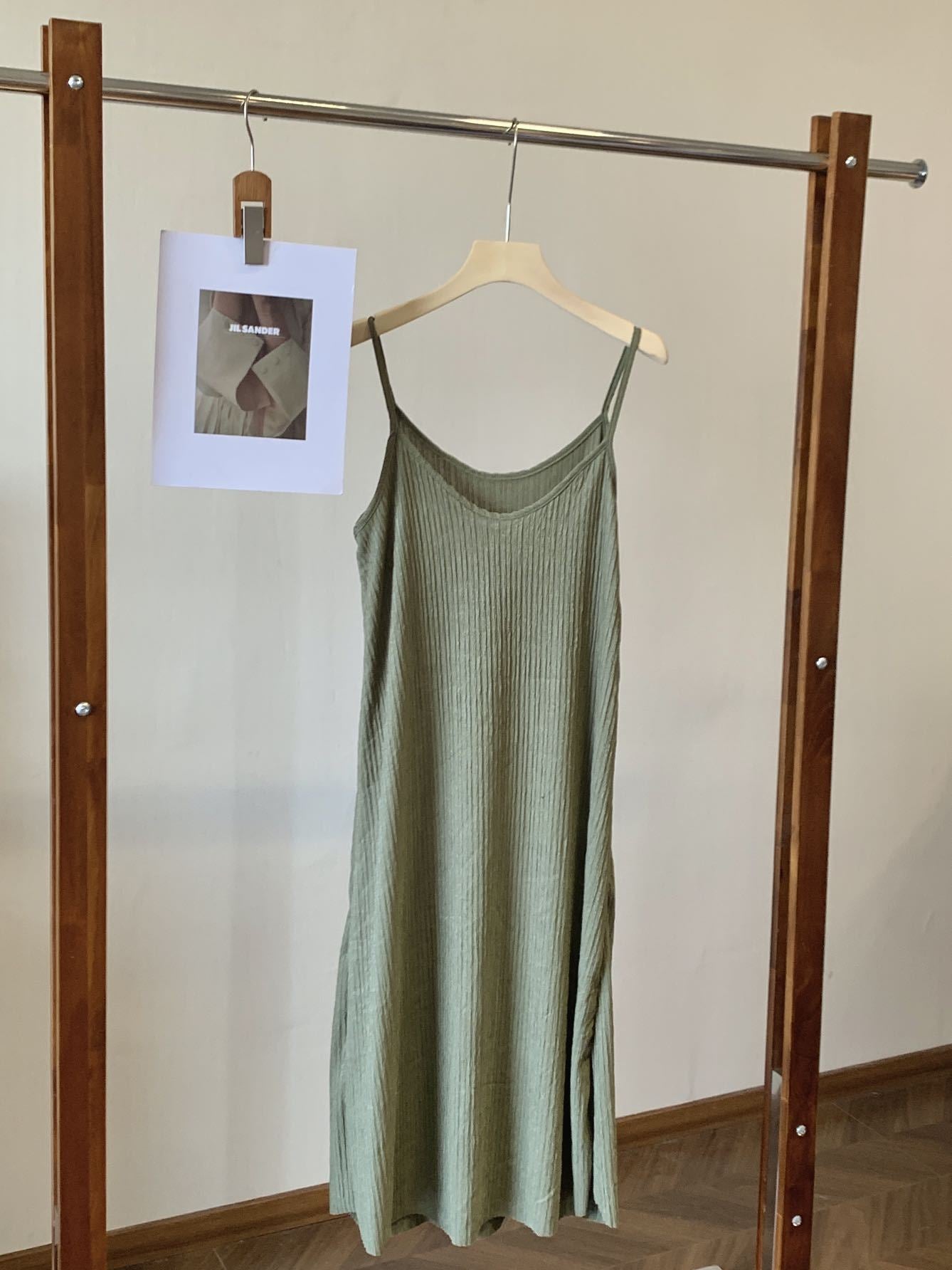 Pleated Sleeveless High Waist Dress