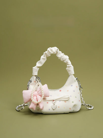 Pleated tote bag