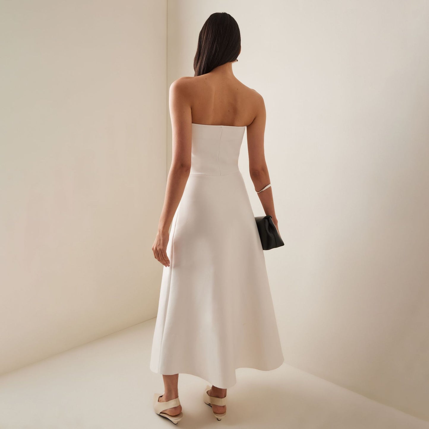 Pleated Tube Top Dress