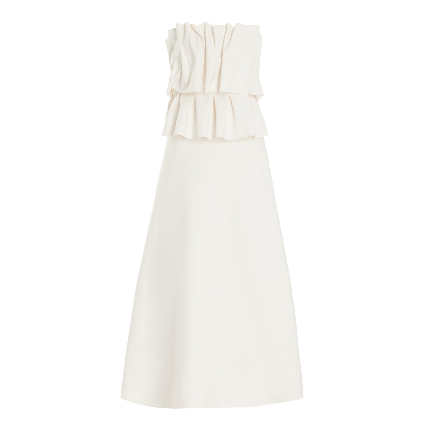 Pleated Tube Top Dress