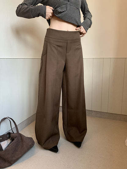 Pleated Wide Leg Trousers for Women