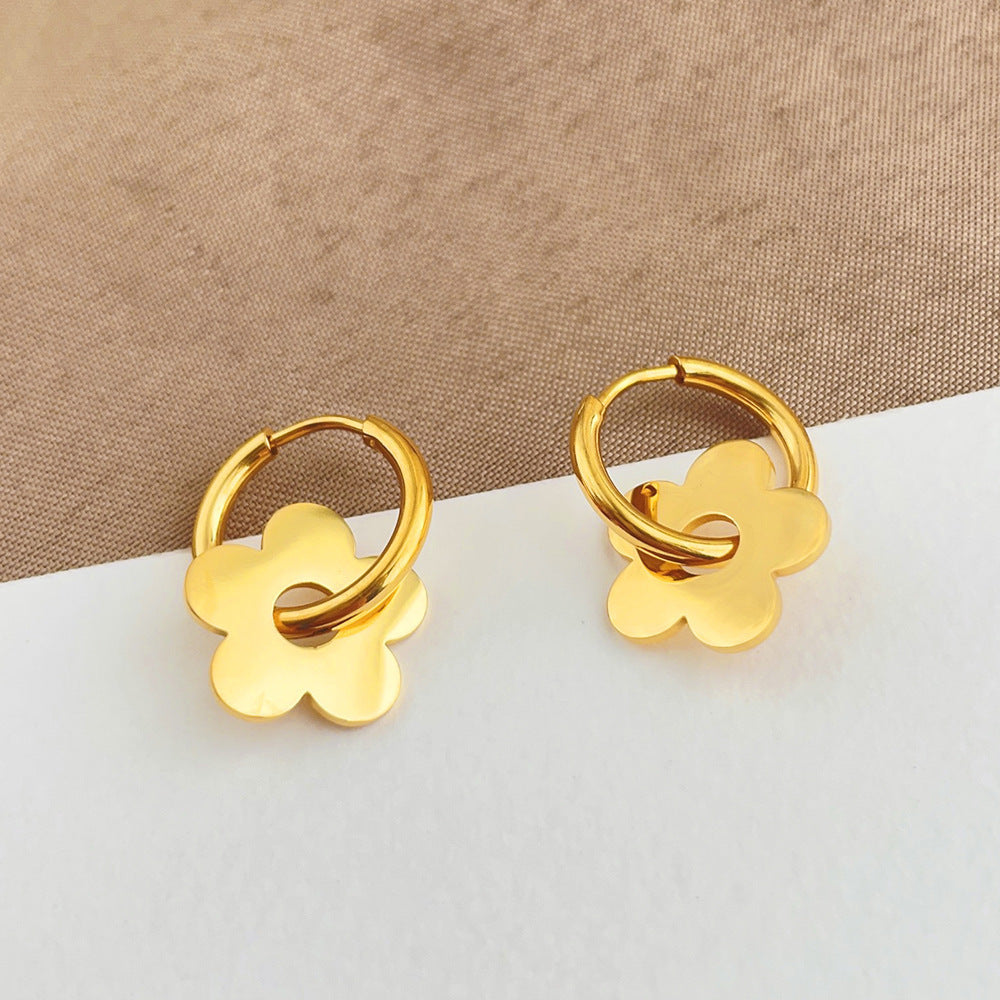 Plum Blossom Petal Earrings