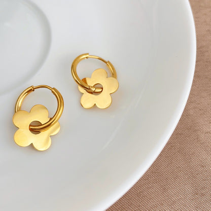 Plum Blossom Petal Earrings