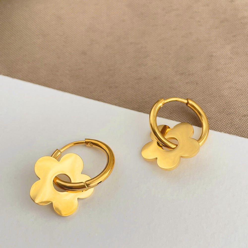 Plum Blossom Petal Earrings