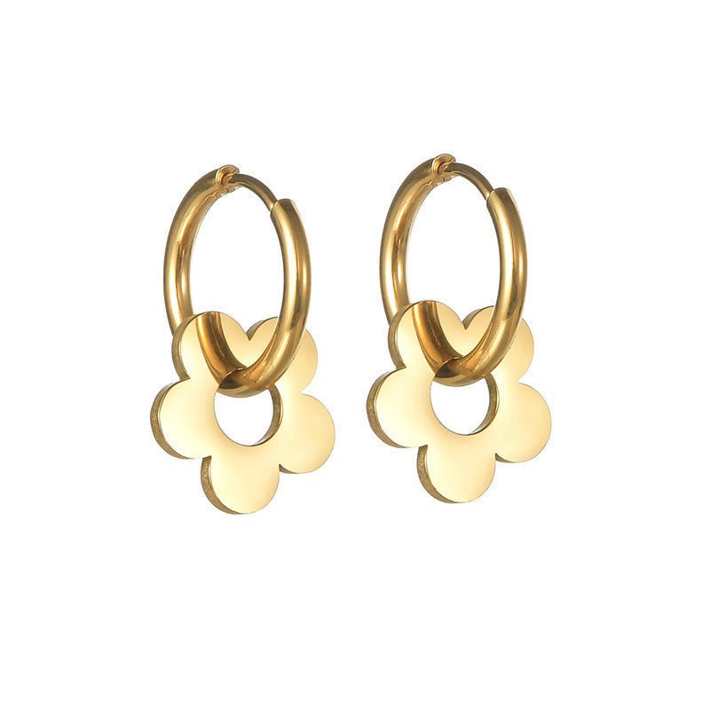 Plum Blossom Petal Earrings