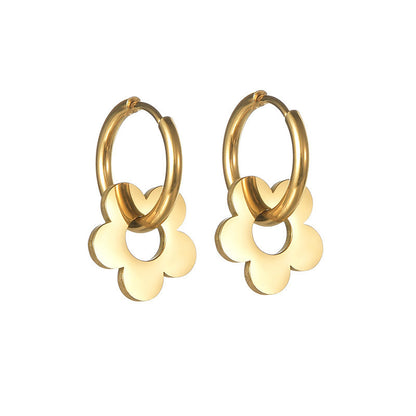 Plum Blossom Petal Earrings