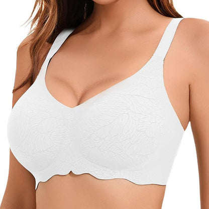plus size bra seamless big chest breast without rims underwear