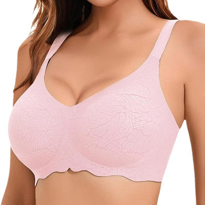 plus size bra seamless big chest breast without rims underwear