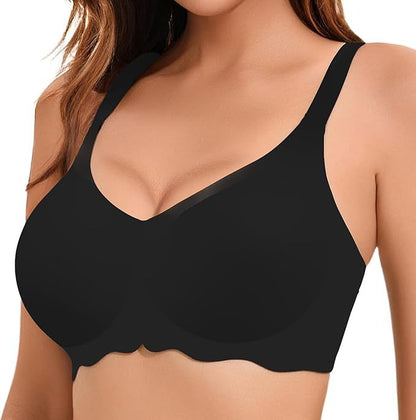 plus size bra seamless big chest breast without rims underwear