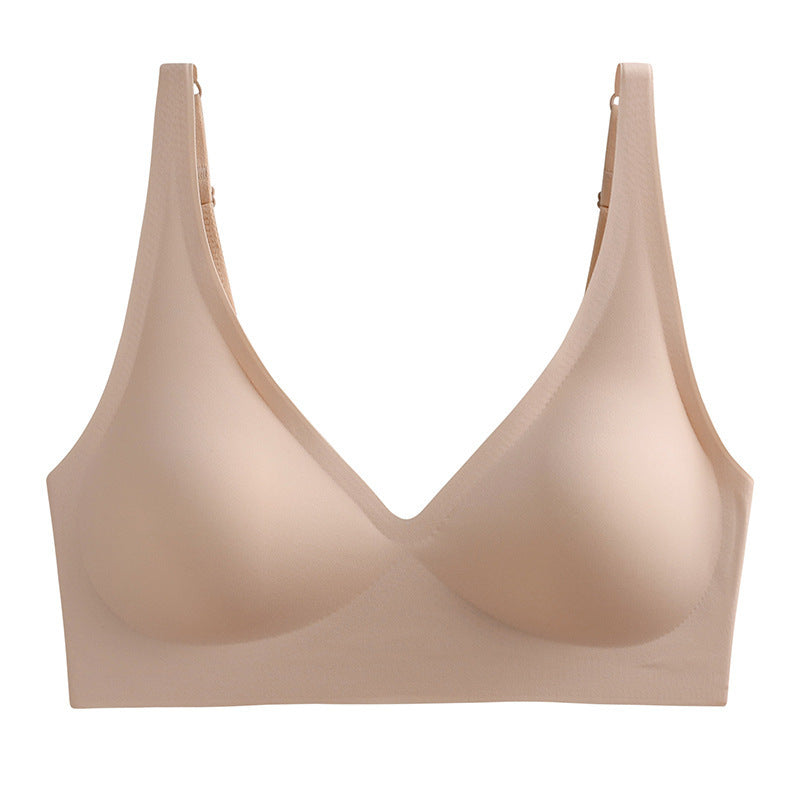 Plus-Size Deep V Seamless Wire-Free Bra