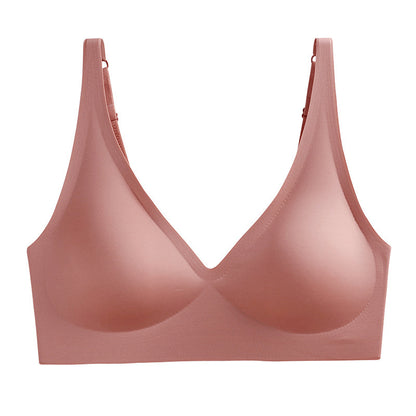 Plus-Size Deep V Seamless Wire-Free Bra