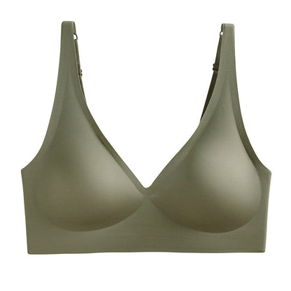 Plus-Size Deep V Seamless Wire-Free Bra