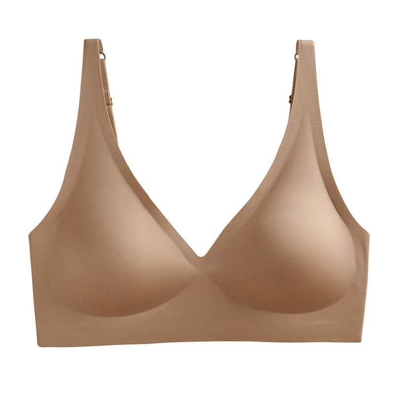 Plus-Size Deep V Seamless Wire-Free Bra