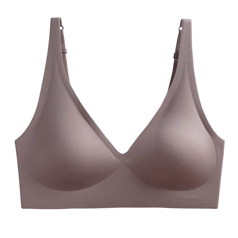 Plus-Size Deep V Seamless Wire-Free Bra