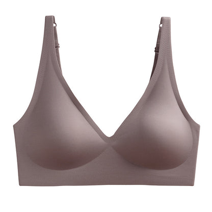 Plus-Size Deep V Seamless Wire-Free Bra