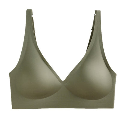 Plus-Size Deep V Seamless Wire-Free Bra