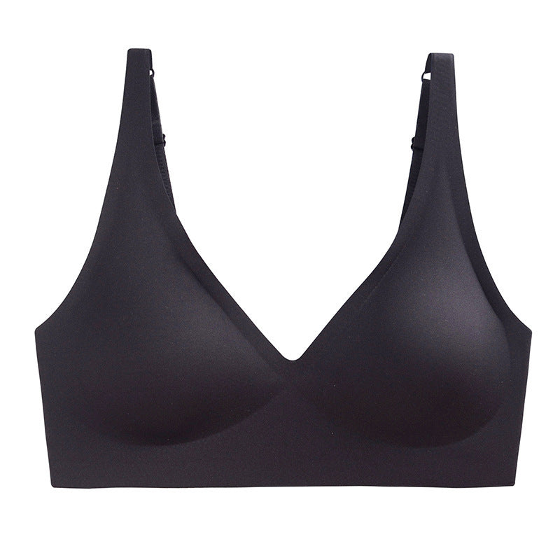 Plus-Size Deep V Seamless Wire-Free Bra
