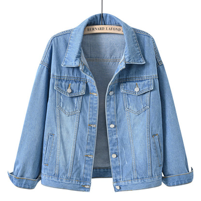 Plus-size denim jacket