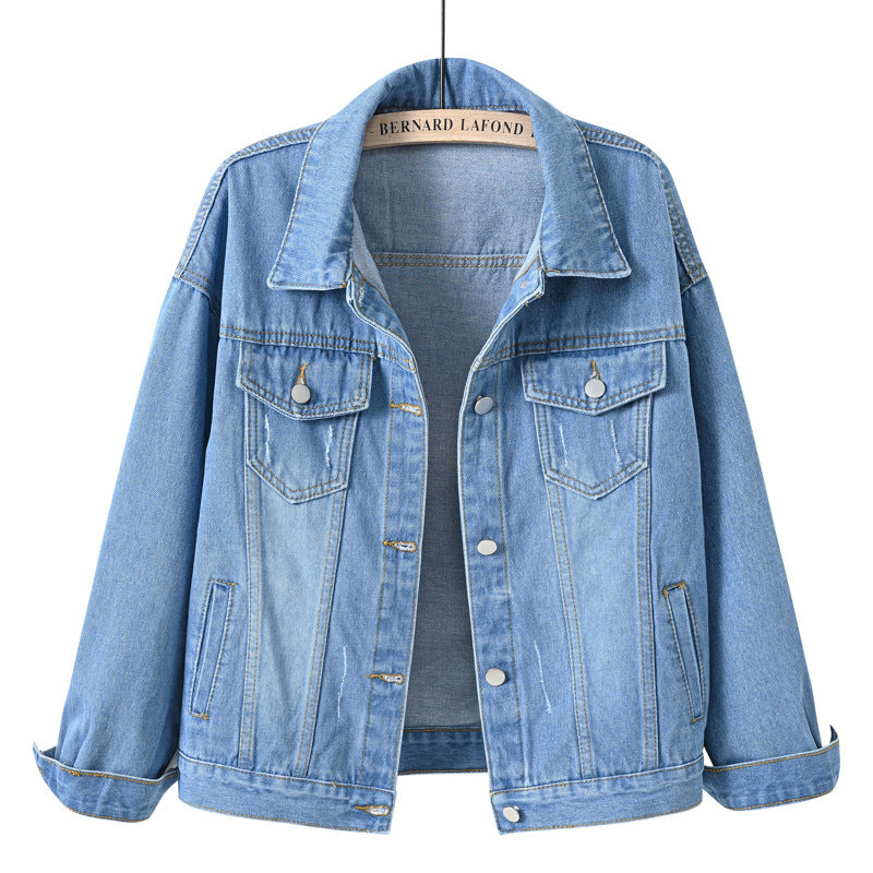 Plus-size denim jacket