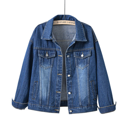 Plus-size denim jacket