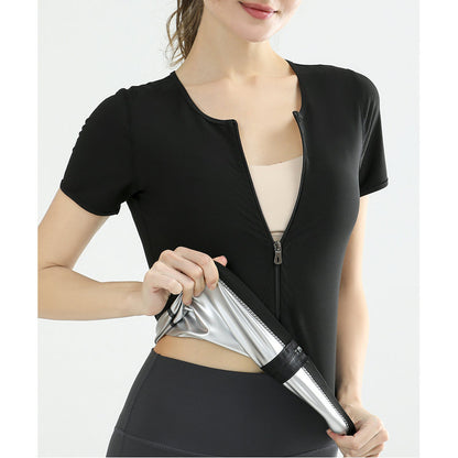 Plus Size Fitness Yoga Bodysuit with Abdominal Support