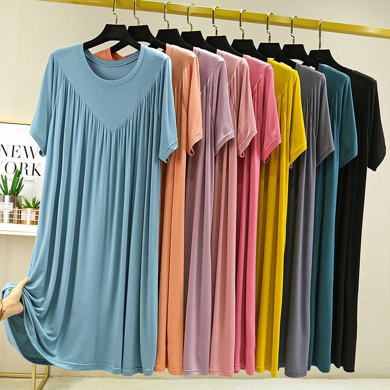 Plus Size Modal Summer Sleeping Dress