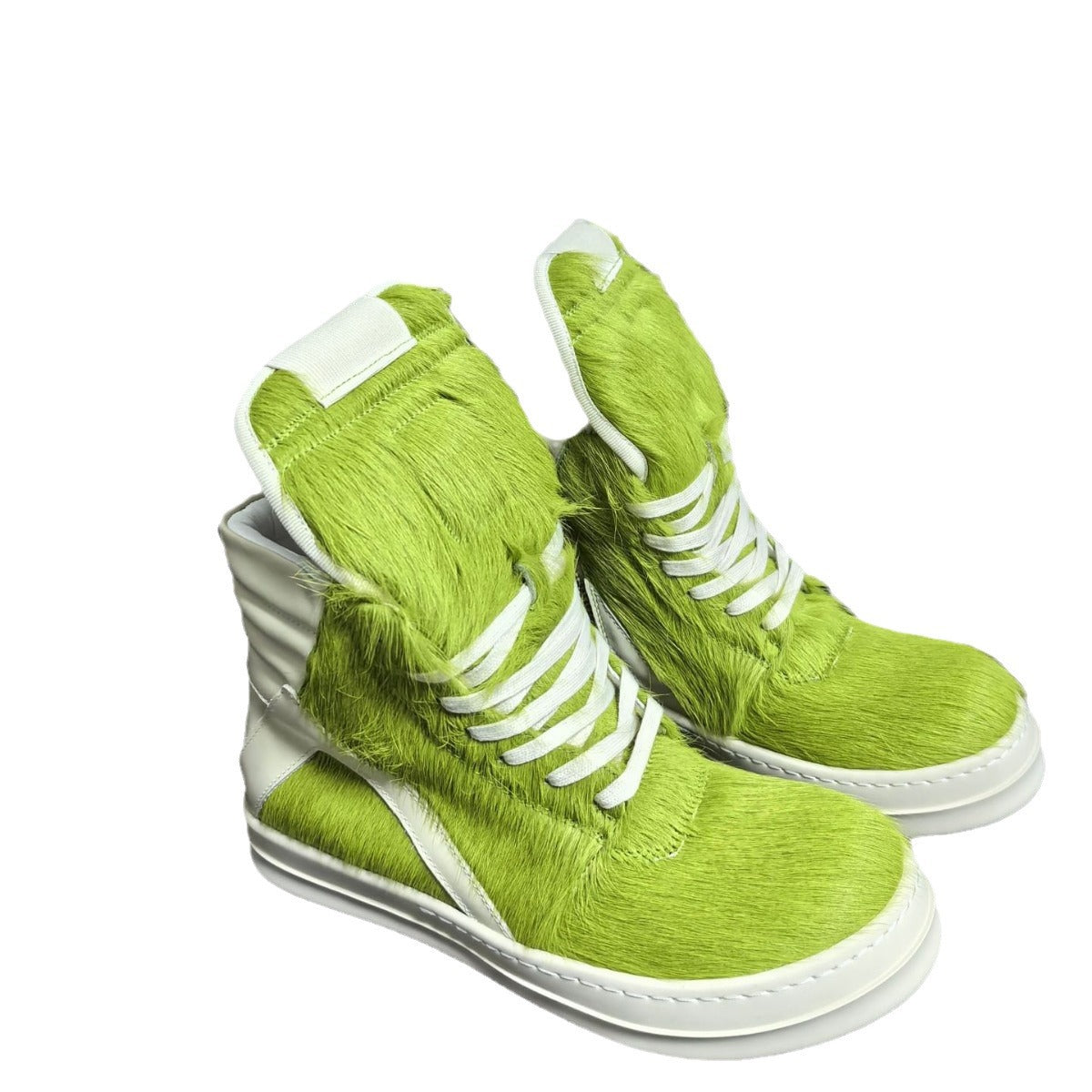 Plus-size platform lace-up high-top shoes