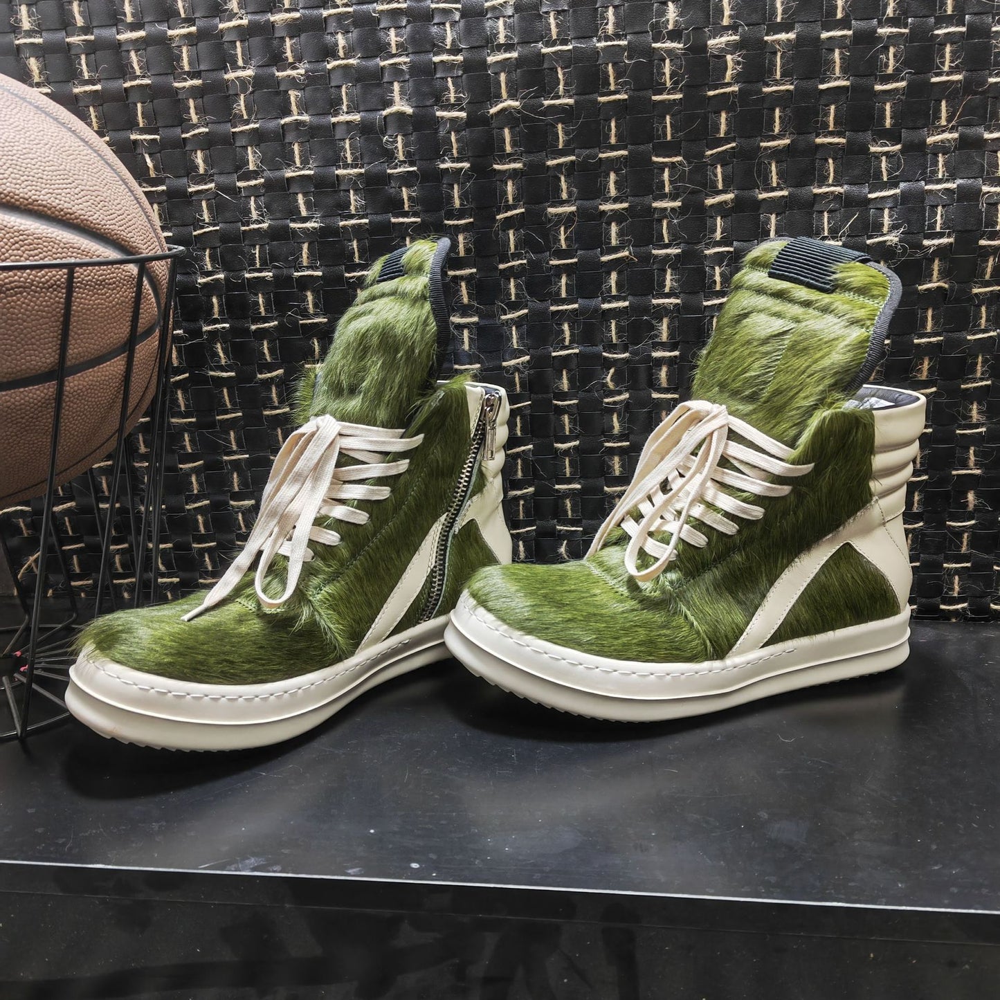 Plus-size platform lace-up high-top shoes