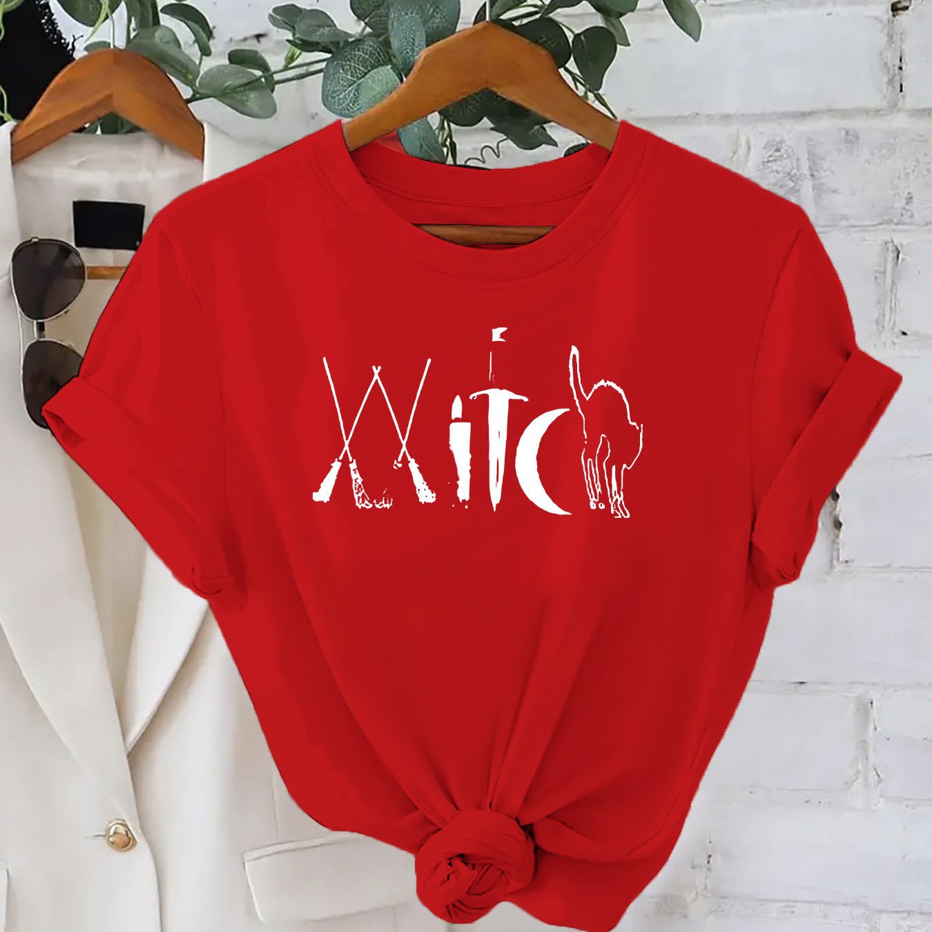 Plus Size Printed Cotton T-Shirt