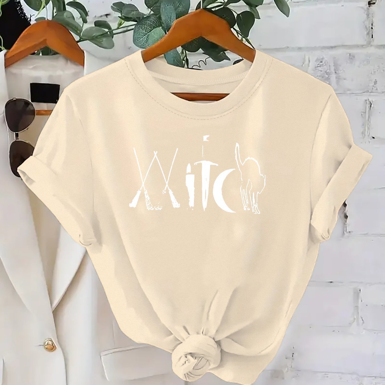 Plus Size Printed Cotton T-Shirt