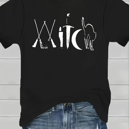 Plus Size Printed Cotton T-Shirt
