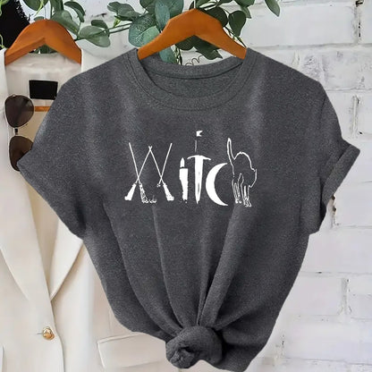 Plus Size Printed Cotton T-Shirt