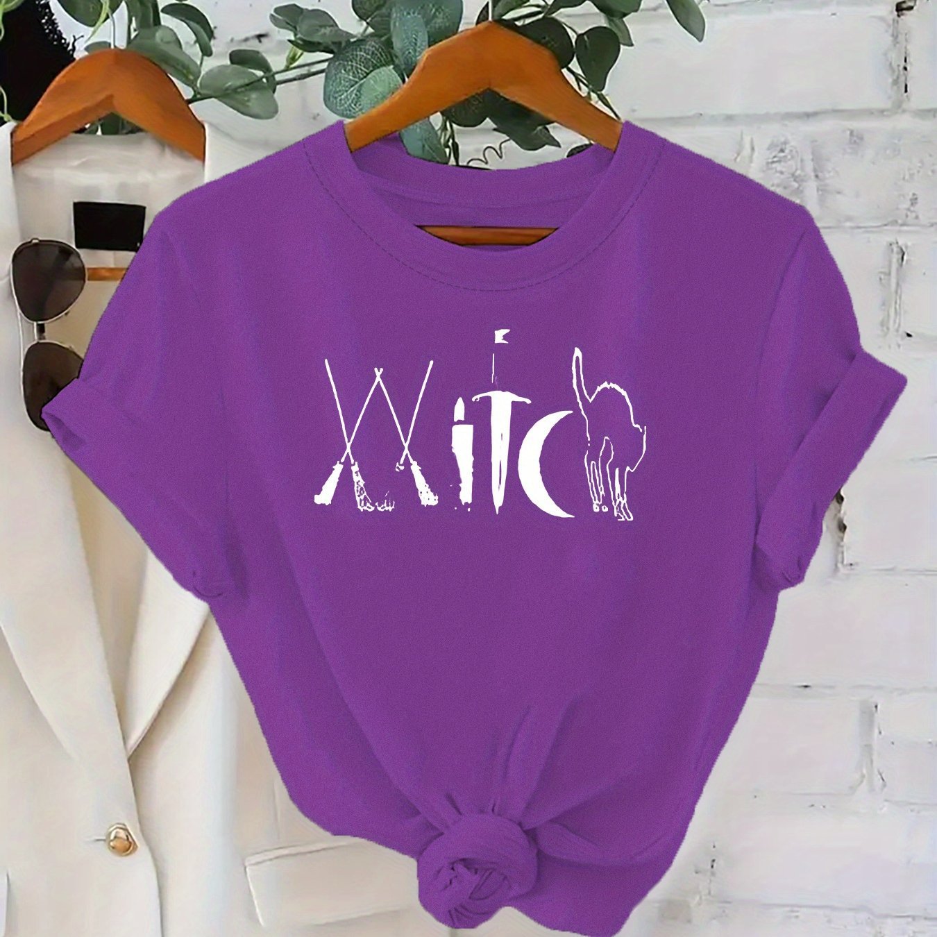 Plus Size Printed Cotton T-Shirt