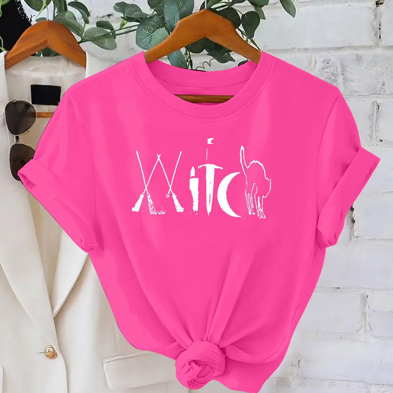 Plus Size Printed Cotton T-Shirt
