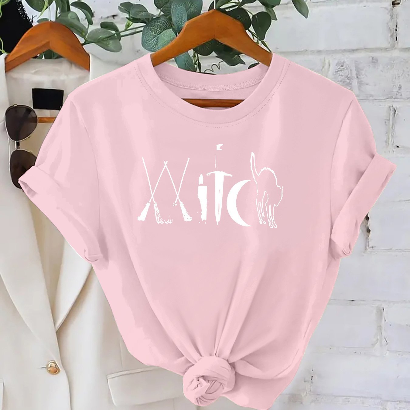 Plus Size Printed Cotton T-Shirt