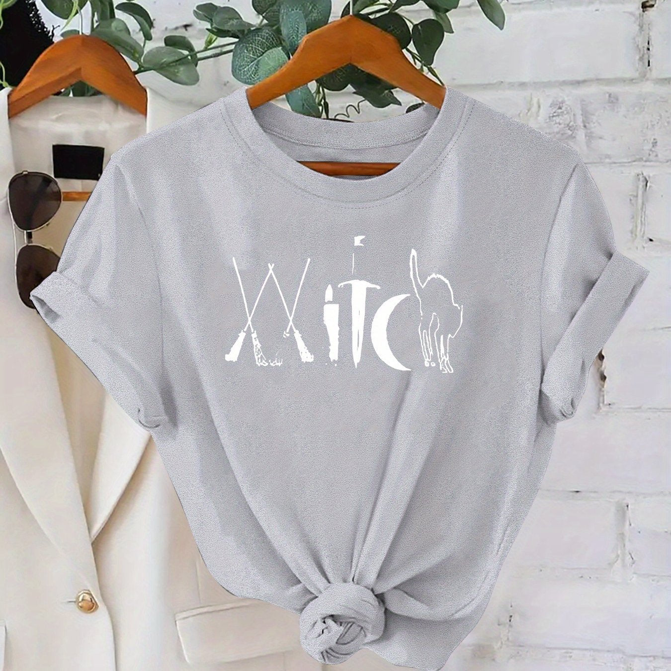 Plus Size Printed Cotton T-Shirt