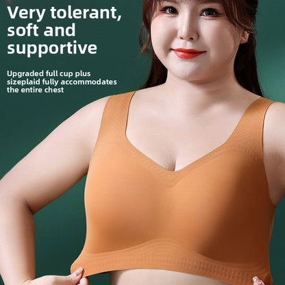 Plus Size Seamless Comfort Push Up Bra for Women