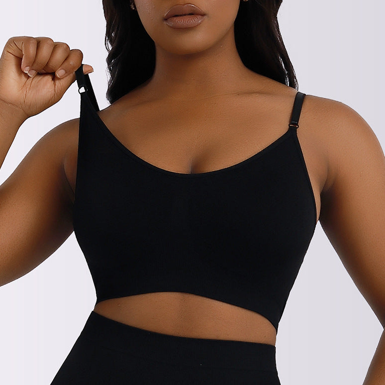 Plus Size Seamless Sports Bra Without Wire
