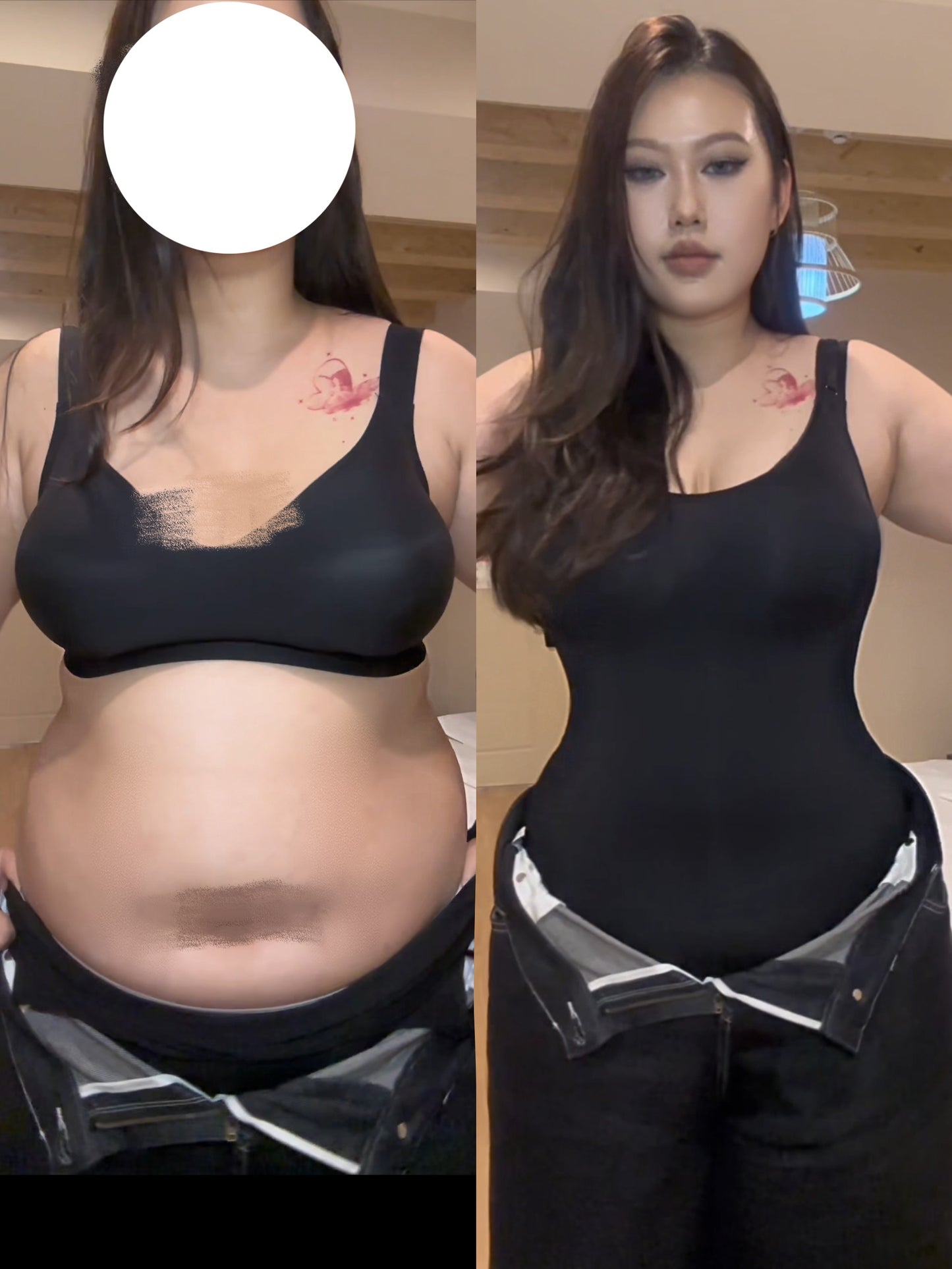 Plus-size shapewear body-sculpting camisole girdle